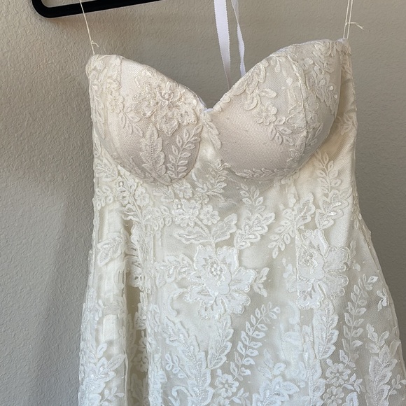 COPY - House of Deane Custom Micro Mini Lace Wedding Dress 32DDD - Picture 9 of 16
